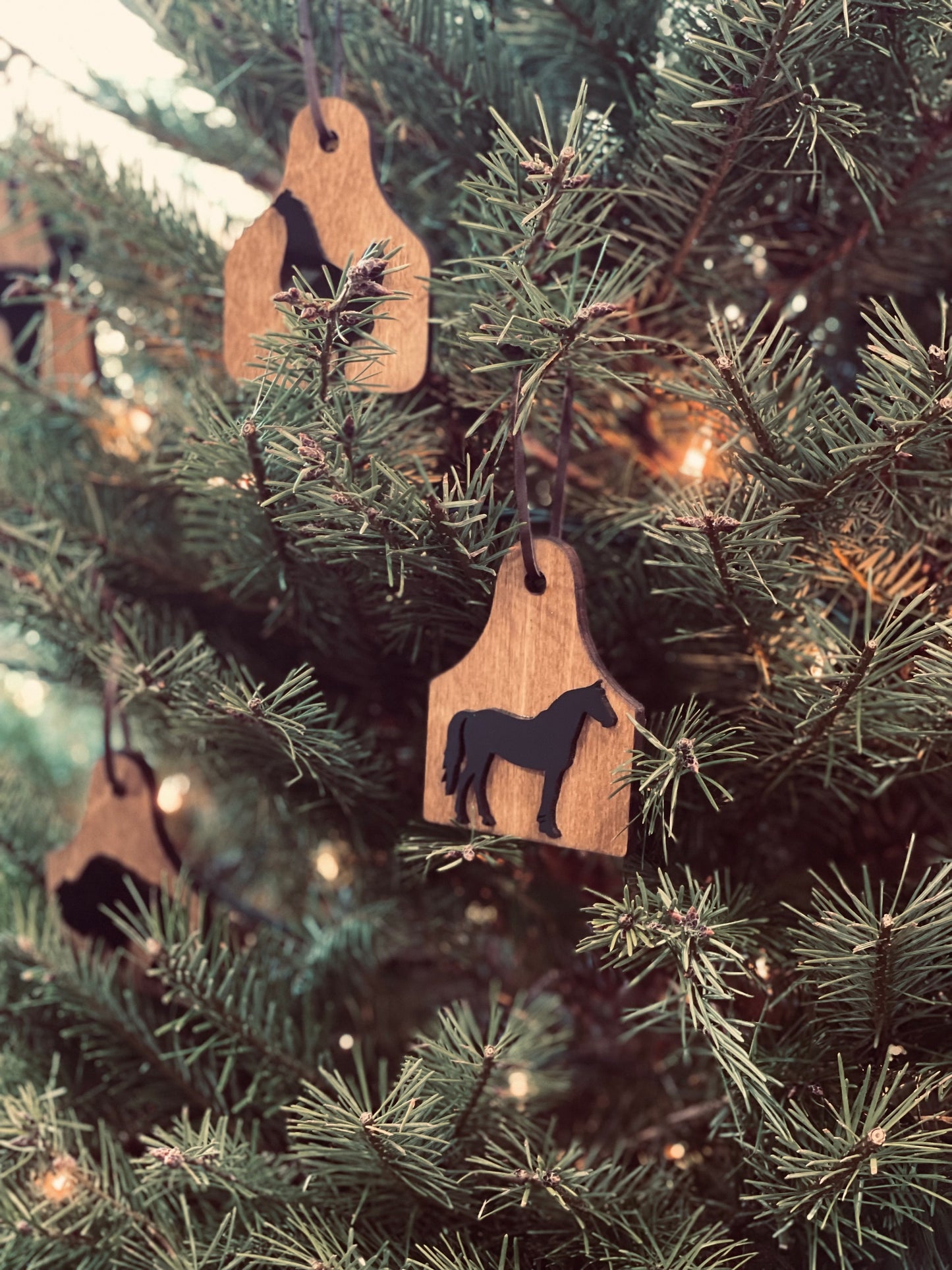 Cow Tag Ornament