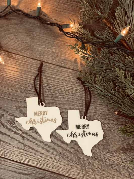 Texas Acrylic Ornament